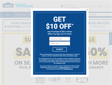 Tablet Screenshot of lowes.ca